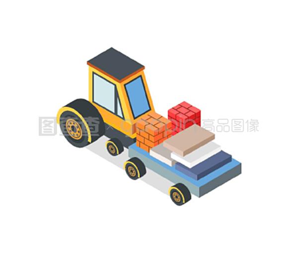 裝填磚和箱子的施工機械 提升工業(yè)建筑與貨物運輸效率的新設備